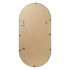 Spiegel Basix ovaal - zwart - 50x100 cm