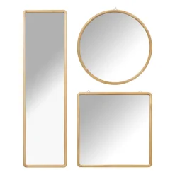 Spiegel Lindt - vierkant - bruin - 60x60 cm