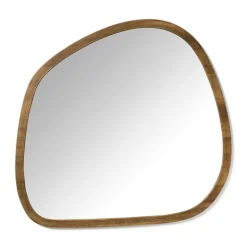 Spiegel organic - bruin - 69x73 cm