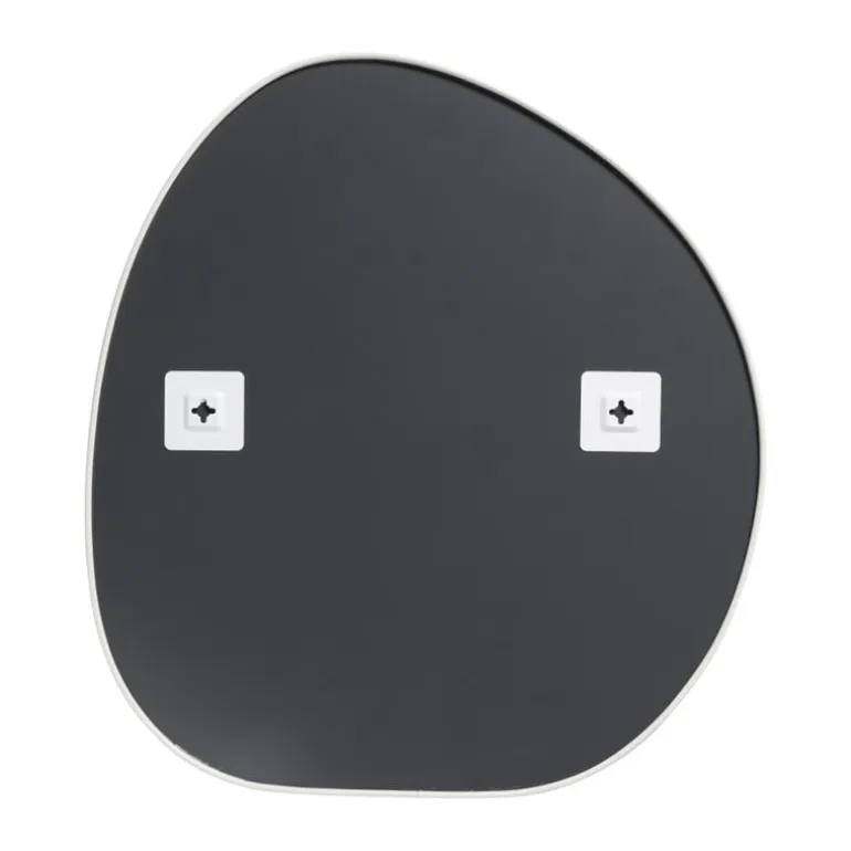 Spiegel organic met beige lijst - 49x53 cm