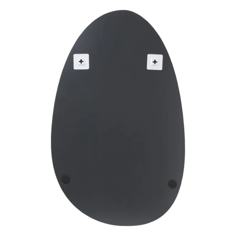 Spiegel organisch - zilverkleurig - 80x50 cm