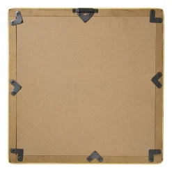 Spiegel rotan vierkant - bruin - 40.5x40.5 cm