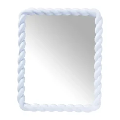 Spiegel twist - blauw - 53x43 cm