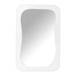 Spiegel wave - wit - 60x40 cm