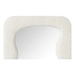 Spiegel wave teddy - wit - 60x37 cm