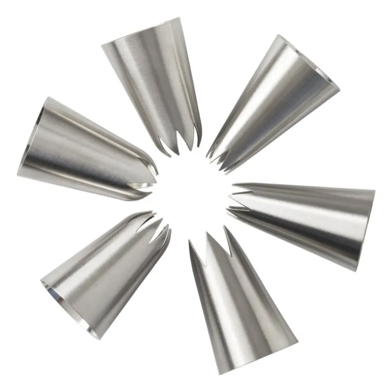 Spuitmondjes kartel - RVS - set van 7