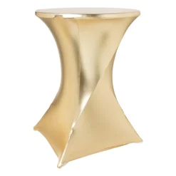 Statafelrok - goudkleurig - ø80x110 cm
