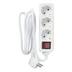 Stekkerdoos met schakelaar - 3-voudig - 1.5 meter