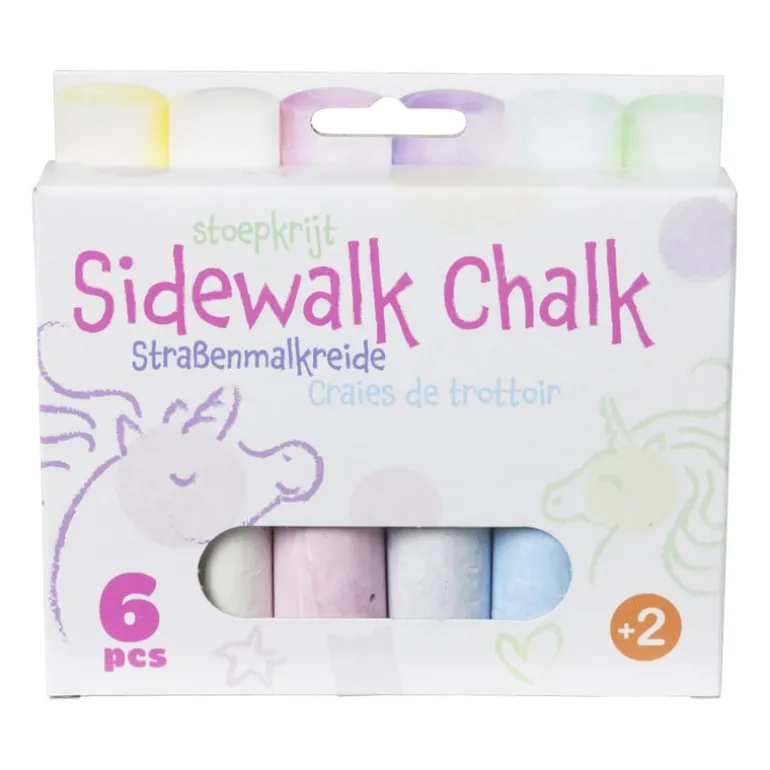 Stoepkrijt - set van 6