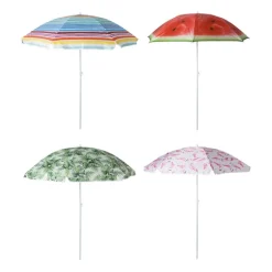 Strandparasol meloen - ø160x180 cm