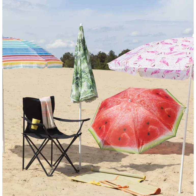 Strandparasol meloen - ø160x180 cm