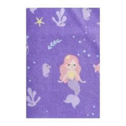 Strandponcho kids zeemeermin - multikleur - 60x110 cm