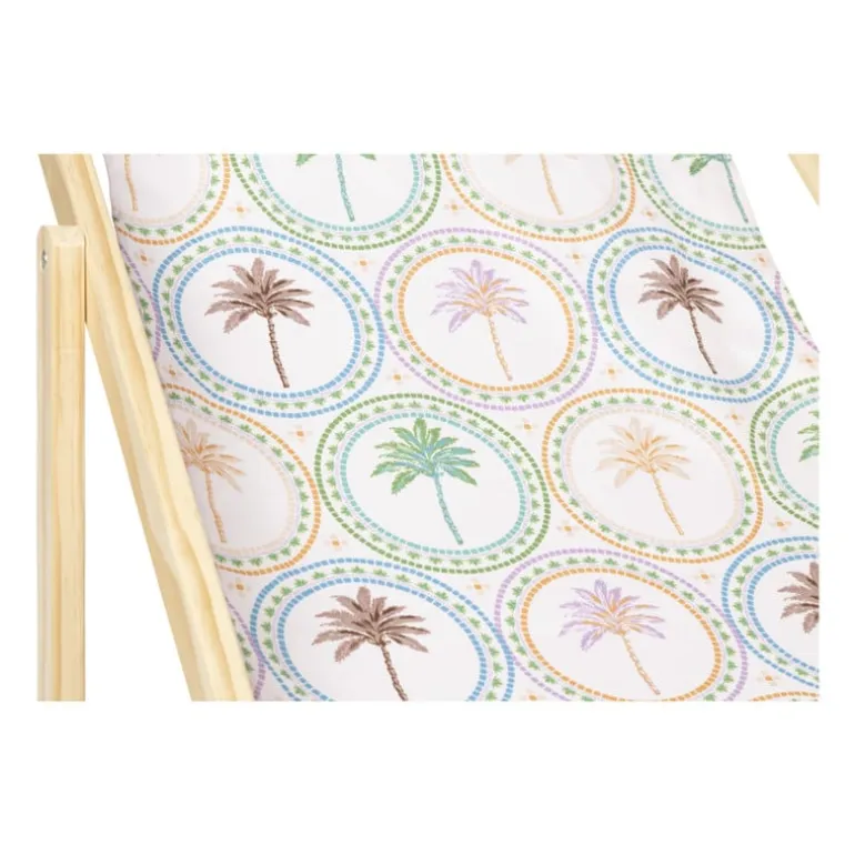 Strandstoel palmbomen - multikleur - 92x82x58 cm