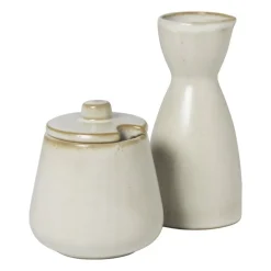 Suikerpot - beige - ø9x10.3 cm