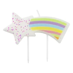 Taartkaarsje - regenboog