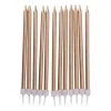 Taartkaarsjes - rose goud - set van 12