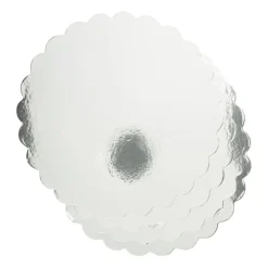 Taartonderleggers - zilverkleurig - set van 4