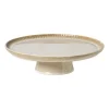 Taartplateau Toscane - beige - ø30x8 cm