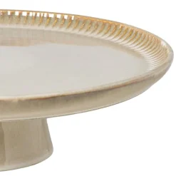 Taartplateau Toscane - beige - ø30x8 cm