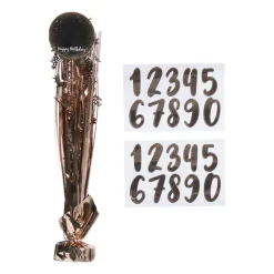 Tafeldecoratie happy birthday - rosé goud - 42 cm