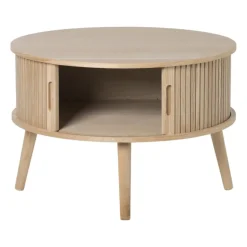 Tafel/kast Uppsala rond - naturel - ø60x40 cm