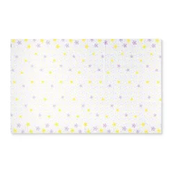 Tafelkleed bloem - wit/roze/geel - papier - 138x220 cm