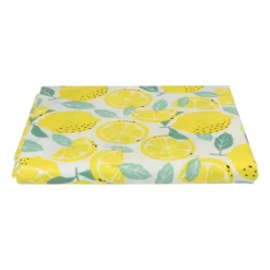 Tafelkleed citroen - geel/wit - 150x220 cm