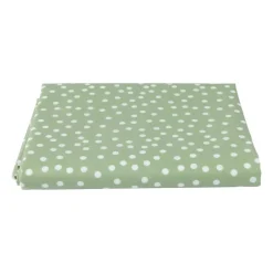 Tafelkleed dots - groen/wit - 150x220 cm