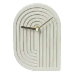 Tafelklok Emma - grijs - 19.5x13.5x3 cm