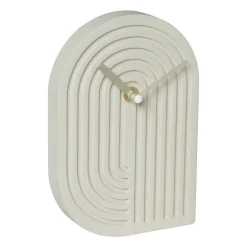 Tafelklok Emma - grijs - 19.5x13.5x3 cm