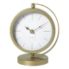Tafelklok metaal - goud - 20x16x10.5 cm