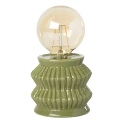 Tafellamp geometrisch - groen - ø10x17.5 cm