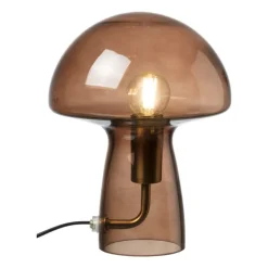 Tafellamp paddenstoel - glas - ø18x25 cm