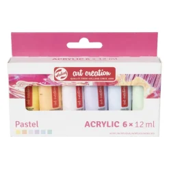 Talens acrylverf - pastel - set van 6