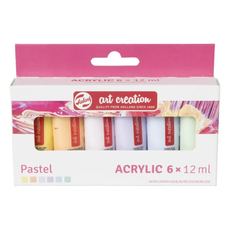 Talens acrylverf - pastel - set van 6