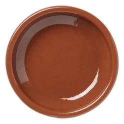 Tapas schaaltje klei - bruin - ⌀12 cm