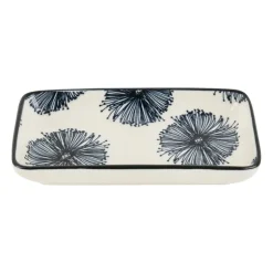 Tapas schaaltje Sevilla rechthoekig - bloemen - 12.5x6x5 cm