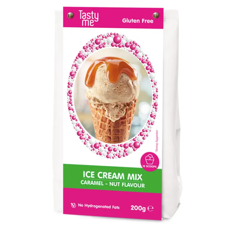 Tasty Me ijsmix - karamel walnoot - 200 gram