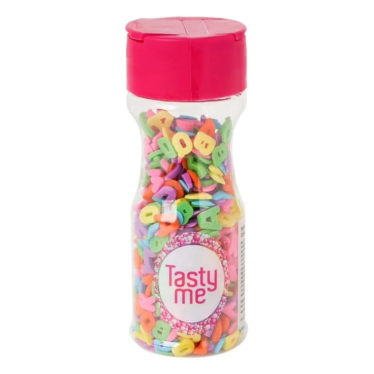 Tasty Me suikerfiguur letterpret - multikleur - 45 gram