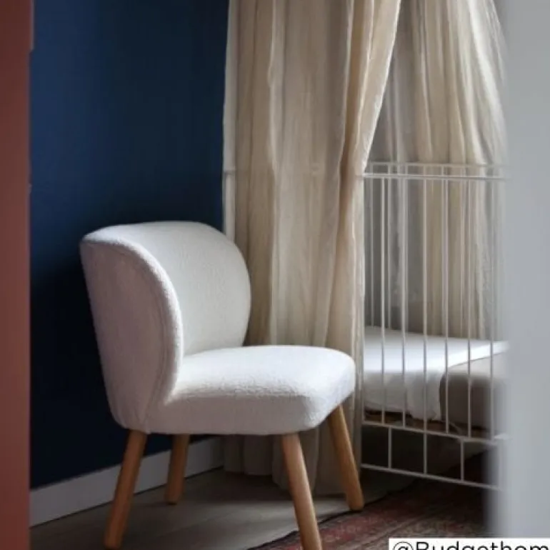 Teddy fauteuil - Troyes - wit - 68.5x60x59.5 cm