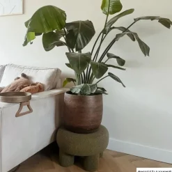 Teddy poef dodo - groen - ø52x31 cm