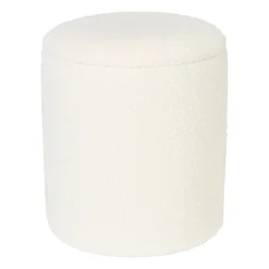 Teddy poef rond met opbergruimte - Troyes - ø35x40 cm