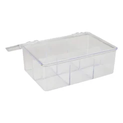 Theedoos - 6 vakken - transparant