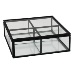 Theedoos - 15x15x5.5 - zwart