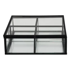 Theedoos - 15x15x5.5 - zwart