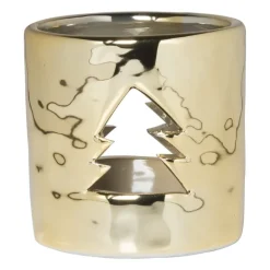 Theelichthouder goud - diverse varianten - ø7.8x7.6 cm