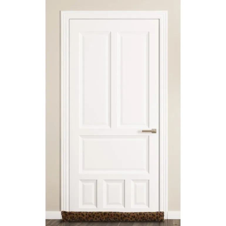 Tochtstopper panter - bruin - 90x9 cm