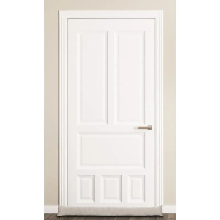 Tochtstopper velours - beige - 90x9 cm