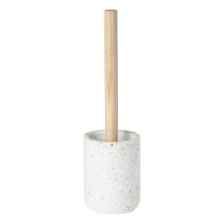 Toiletborstel Terrazzo - wit - ø10x37.5 cm