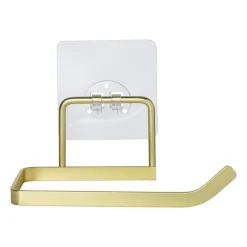 Toiletrolhouder - goudkleurig - 13.7x7x11 cm